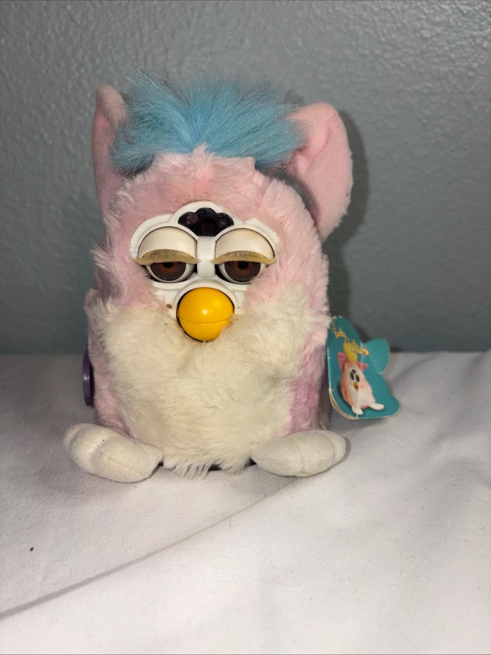 Interactive Pink and Blue Plush Electronic Pet - Kids Learning Toy